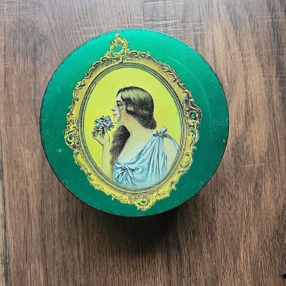 Rare Vintage Chiclets Cheinco Round  Advertising Tin